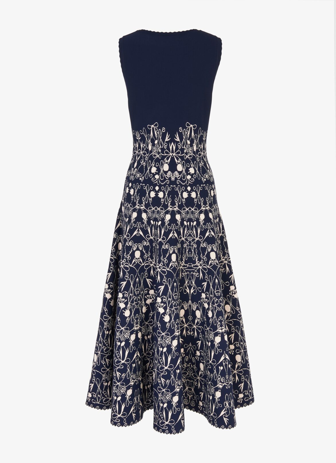 Long Dress ALAÏA BLUE/BEIGE LONG DRESS